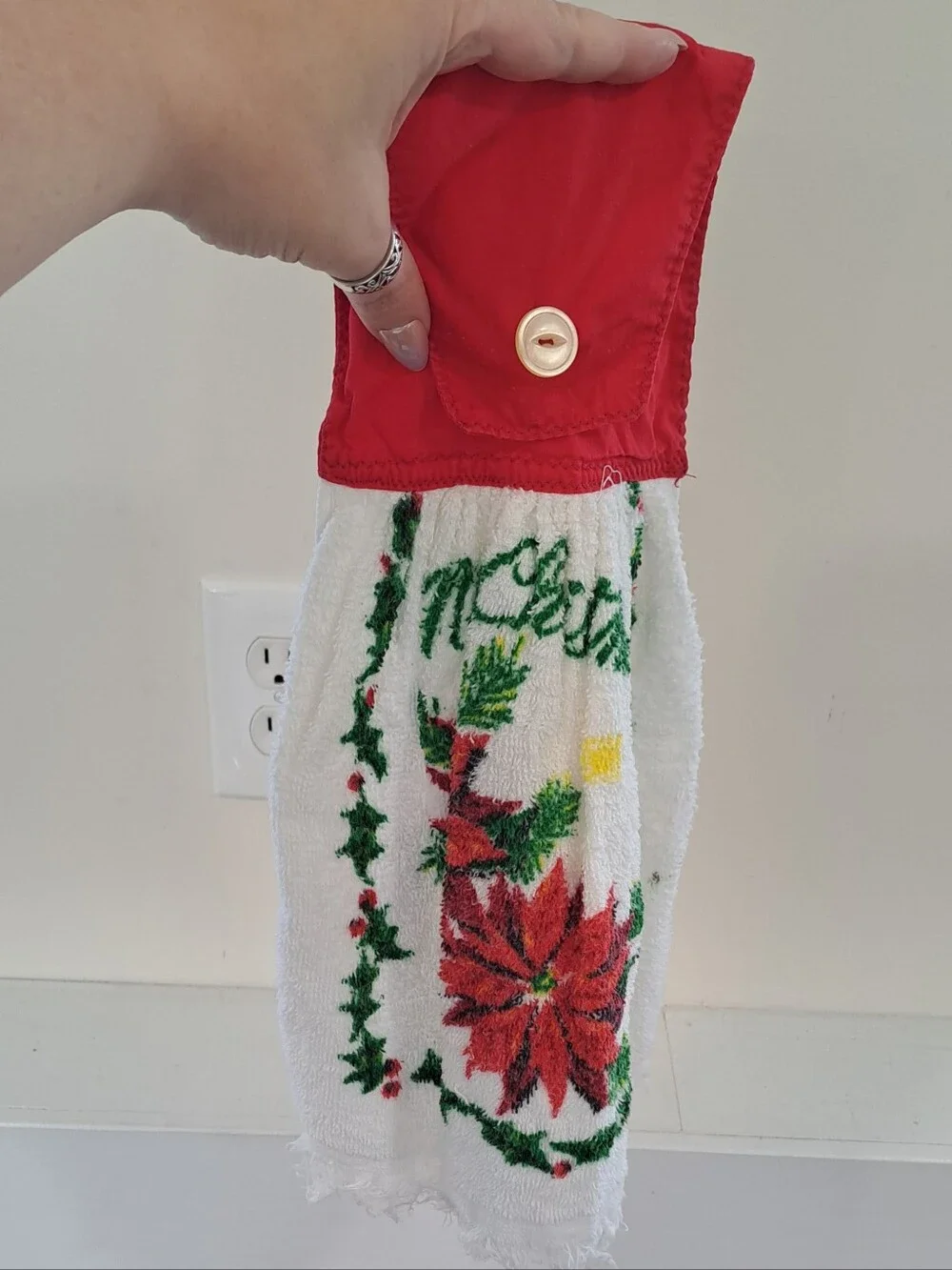Vtg. 90s Grannycore Butter Mom Gottagecore Christmas Kitchen Linen Bundle 7 Pc.